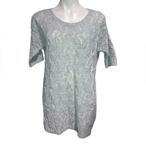 Motherhood Maternity Medium Short Sleeve Gray Sweater